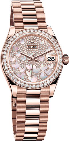 DATEJUST 31 - 18 CT EVEROSE GOLD